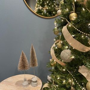 Sparkling glitter Christmas tree set